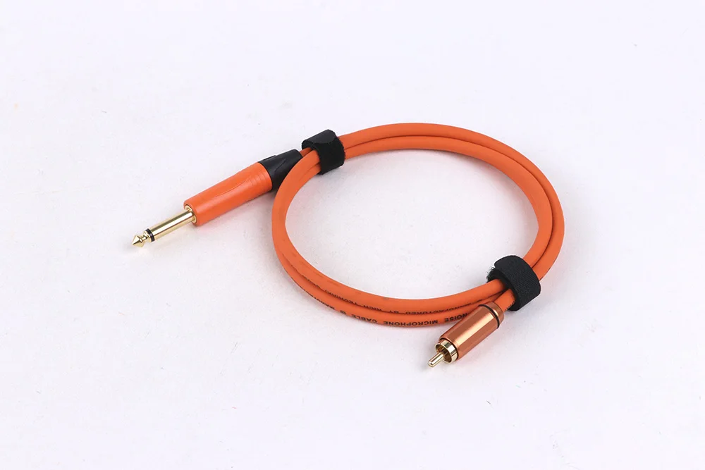 RCA-auf-6,35-mm-Audiokabel, 1/4 Zoll TS auf RCA-Stereo-Audio-Verbindung, abgeschirmtes OFC-Kabel für Lautsprecher, Mixer, Verstärker, Fernseher und mehr – Detail 6