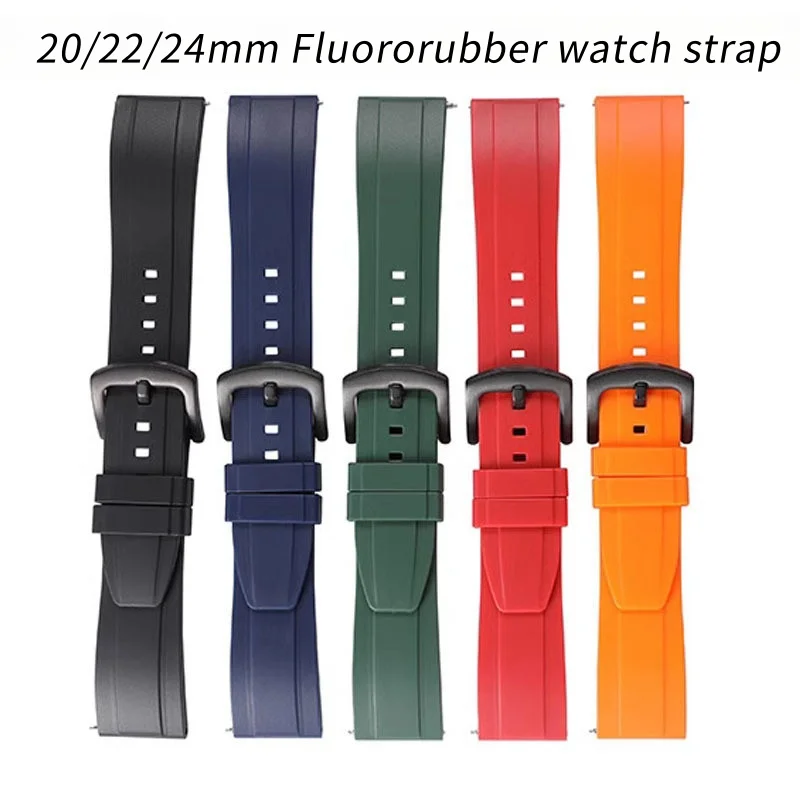 Watch Class Fluororubber Silicone Watch  Strap main image 1
