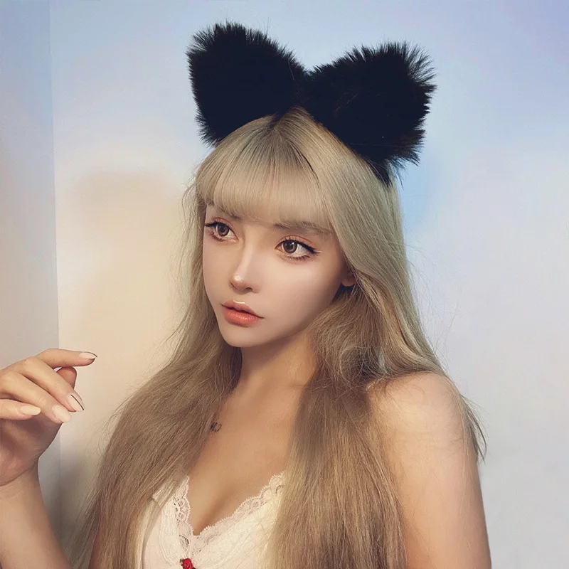 

Cat Ears Makeup Headband Wide-brimmed Elastic Hairbands Cute Fox Girls Hair Bands Women Hair Accessories Girls Hairband