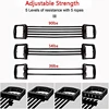 Full Body Workout Set - Chest Expander with 5 Removable Resistance Bands for Pilates, Push Ups, and Muscle Training - Strengthen 4
