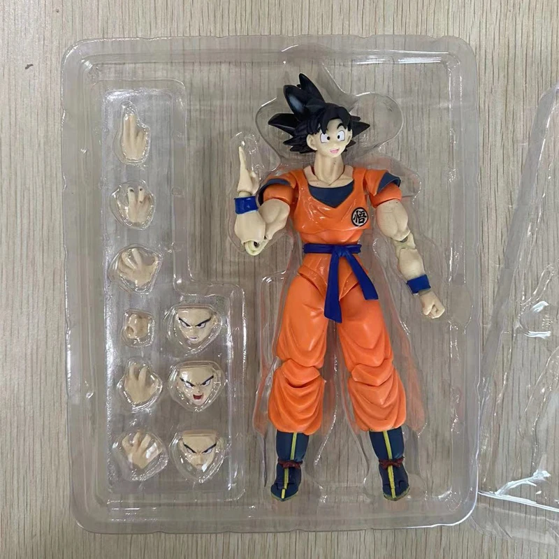 1:6 Dragon ball super saiyan concorrente filho goku figuras de ação cabelo  preto fazer um punho coleção modelo brinquedo para presentes set