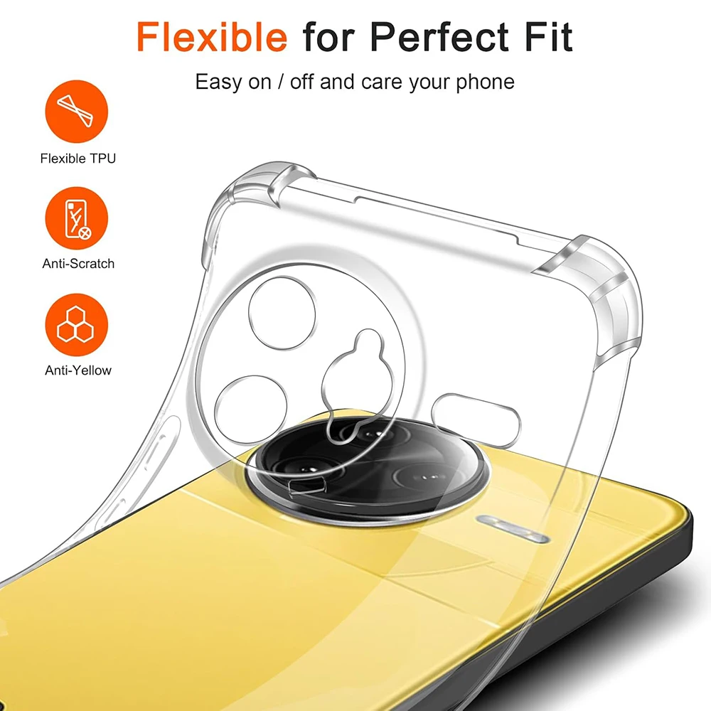 Luxury Shockproof Clear TPU Silicone Case Cover