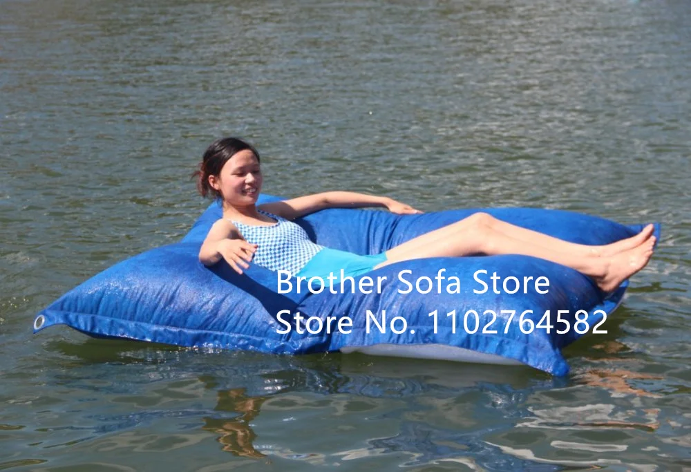 Just Cover!!! Pool Floating Beanbags Waterproof XXL Giant Bean Bag Sitzack Large Bean Bag Sofas Outdoor Cushion Cover Beanbag