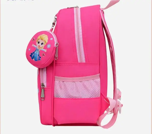 Disney Frozen Elsa New Kindergarten Schoolbag Cartoon Boys and Girls Backpack Cute Baby Schoolbag for Primary School Students 5