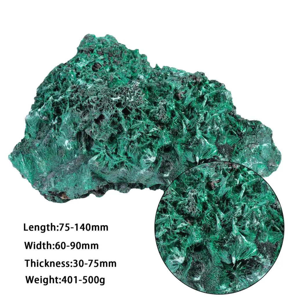 300-500g Irregular Malachite Natural Rough Crystal Stone Minerals For Meditation Protection Home Decor