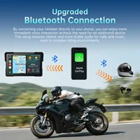 7-Inch Wireless Motorcycle Carplay GPS Navigation System with Apple Carplay and Android Auto, Portable Moto Car Play Screen, Nav - Image 3
