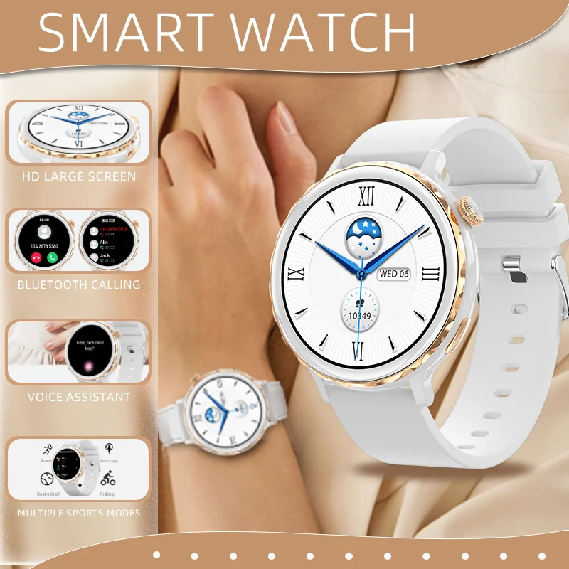 

AWAR New Smartwatch IP67 Bluetooth Call Heart Rate Sleep Health Monitor Smart Watch Men Women Magnetic charging