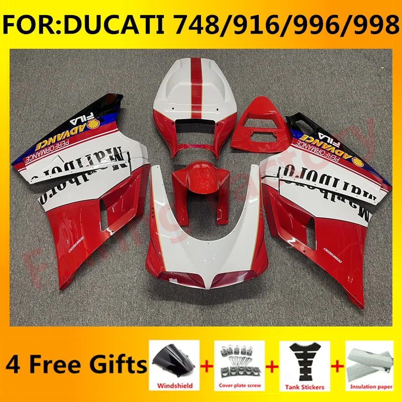 

Обтекатели для кузова нового мотоцикла 748 1996 - 2002 Для DUCATI 916 996 998 1999 комплект обтекателей для DUCATI 916 1999 красный белый