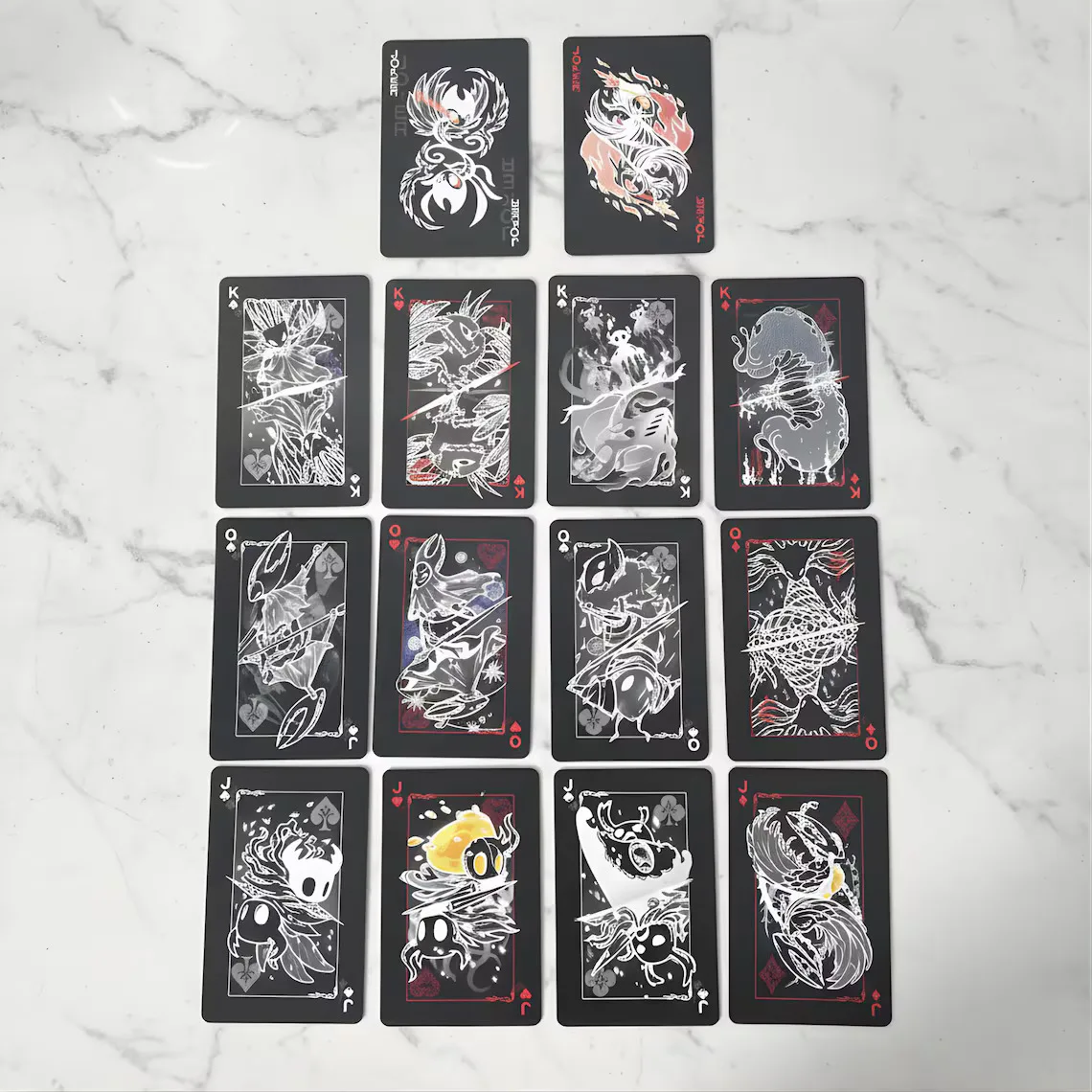Hollow Knight Standard Tabletop Poker Card Set Black and White Playing Card Game Card Group Portable Creative Board Game Gift