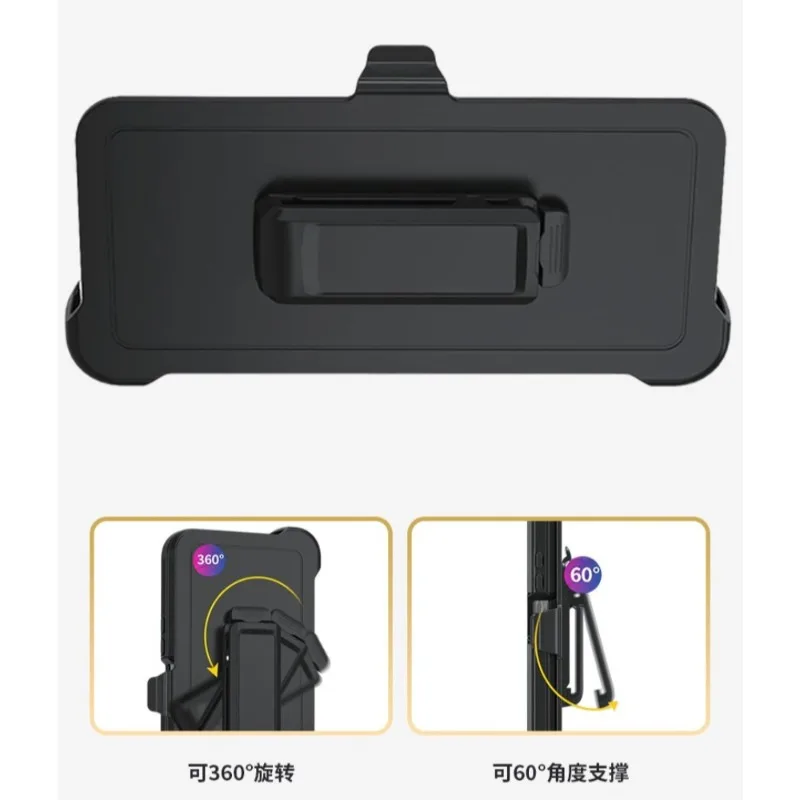 Durable Hybrid Armor Case with Clip and 3-Layer Protection Cover