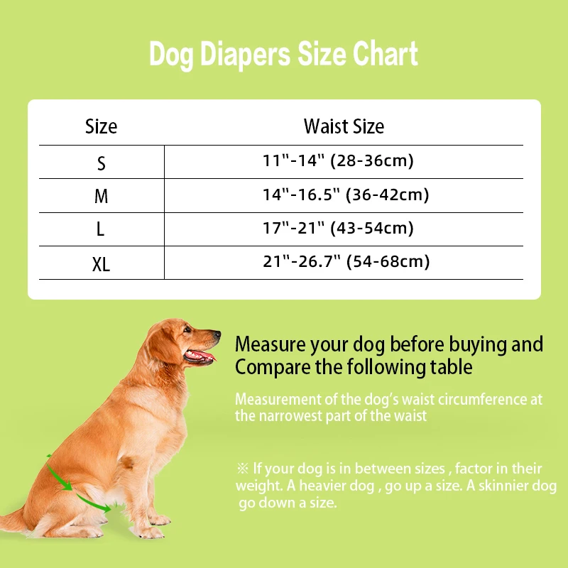 Dog Belly Band 1PC Washable Male Dog Belly Band Wrap Diapers