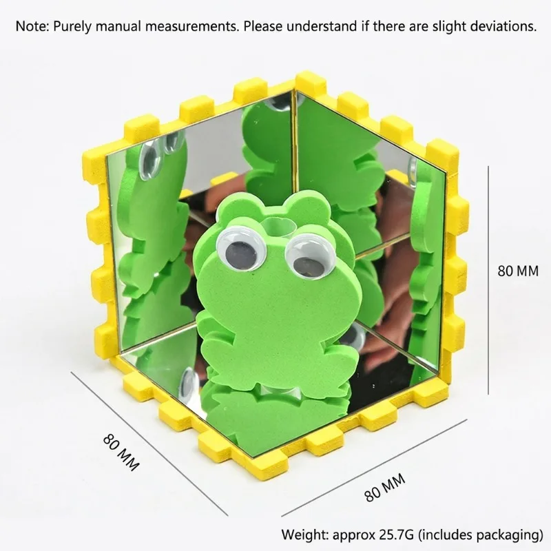 STEM 3D 조립 다면체 거울 물리학 실험 장난감 과학 교육 도구 학생 훈련 수업 교육용 제작 키트