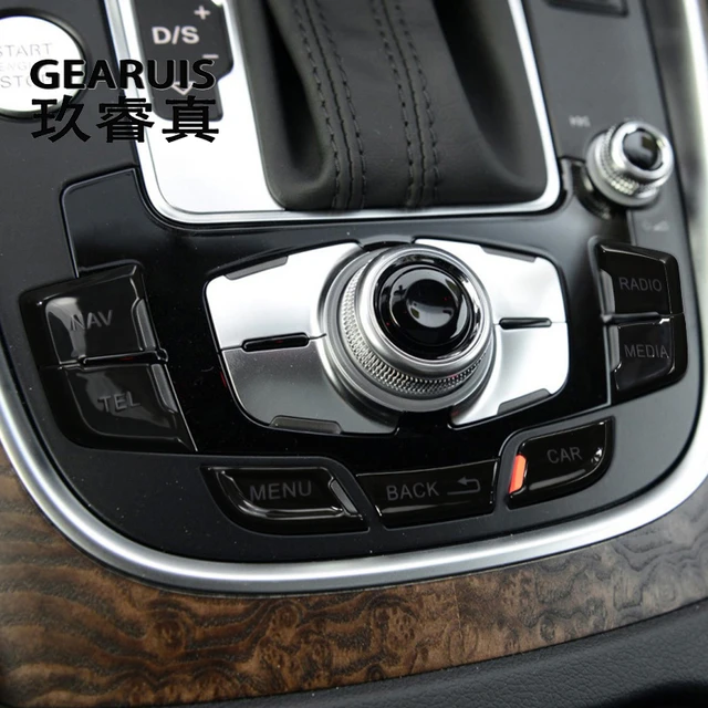 Pommeau de levier de vitesse MMI pour Audi Q5, 8R, SQ5, RS5, S5, bouton  central de manette, autocollants de commutateur, style de voiture,  accessoires, 2009-2017 - AliExpress