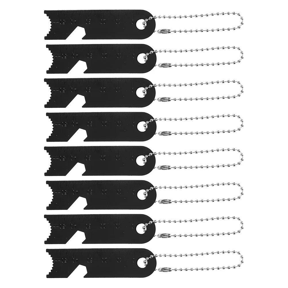 

8 Pcs Hanging Chain Outdoor Flint Scraper Camping Accessories Manganese Steel Rod Striker