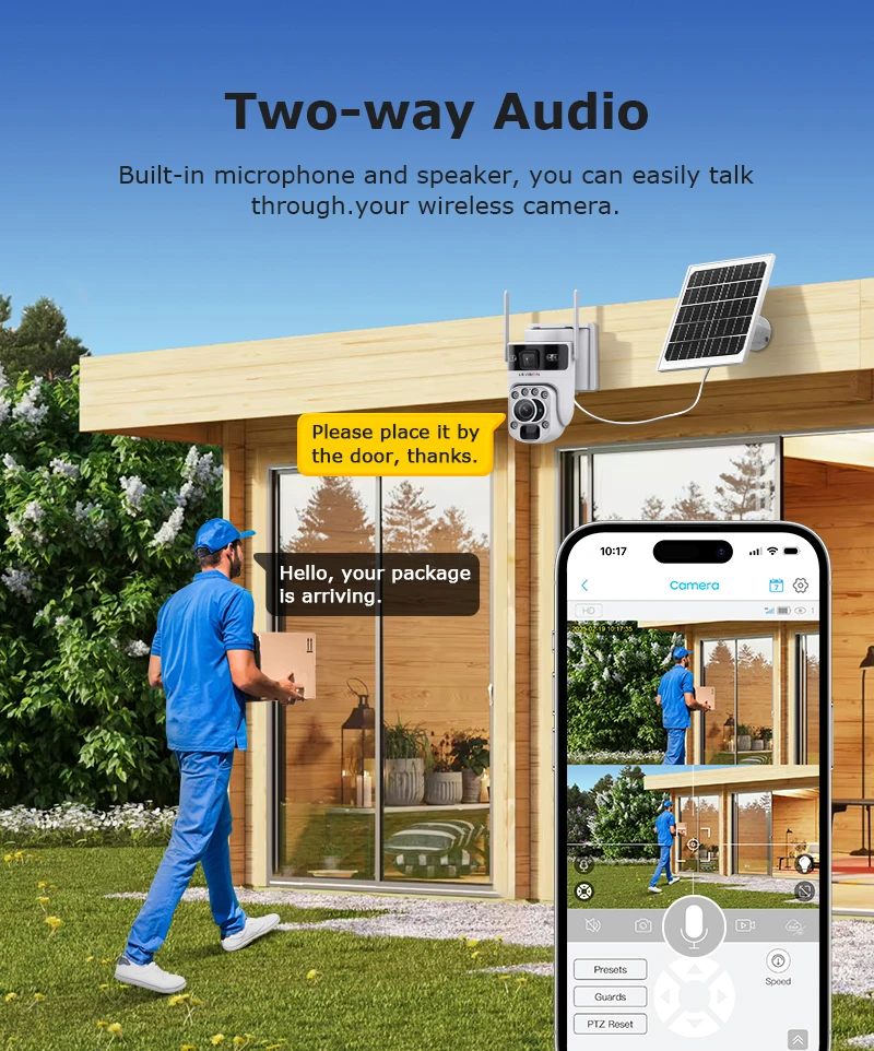 6K 4G SIM Solar Camera 60X ZOOM WiFi Security Cameras Outdoor Surveillance Cam P