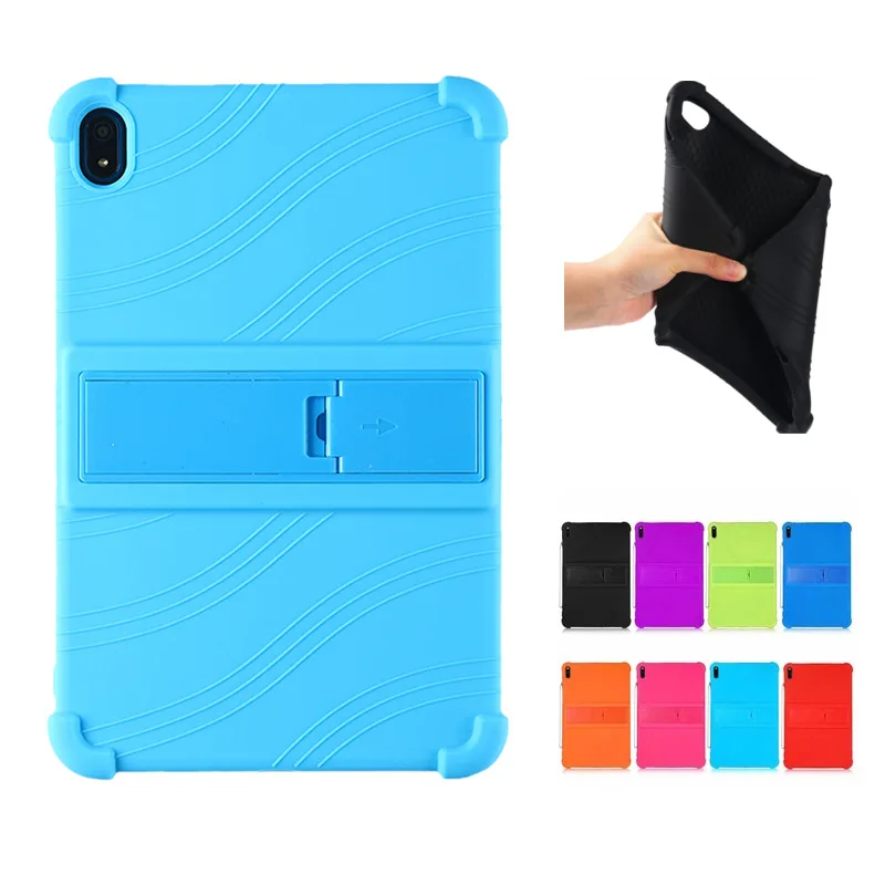 Kids Soft Silicone Adjustable Stand Tablet Case, 10.4 to 8 Inch