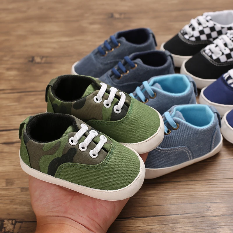 0-18M Men and Women Baby Shoes Newborn Casual Shoes Stumbling Baby Upper Cotton Soft Rubber Sole Anti slip Infant Flat baby shoes