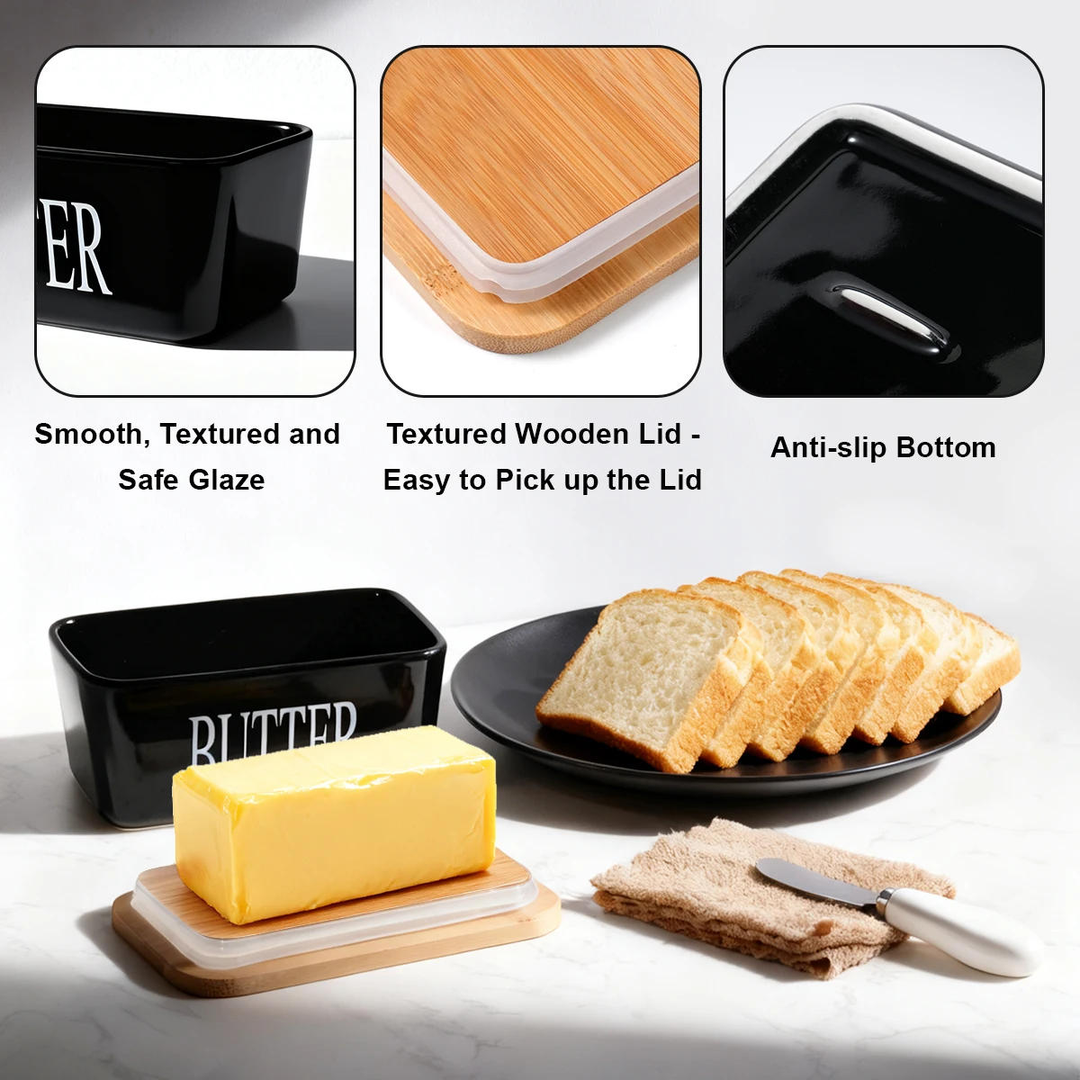 Ceramic Butter Keeper Set 3