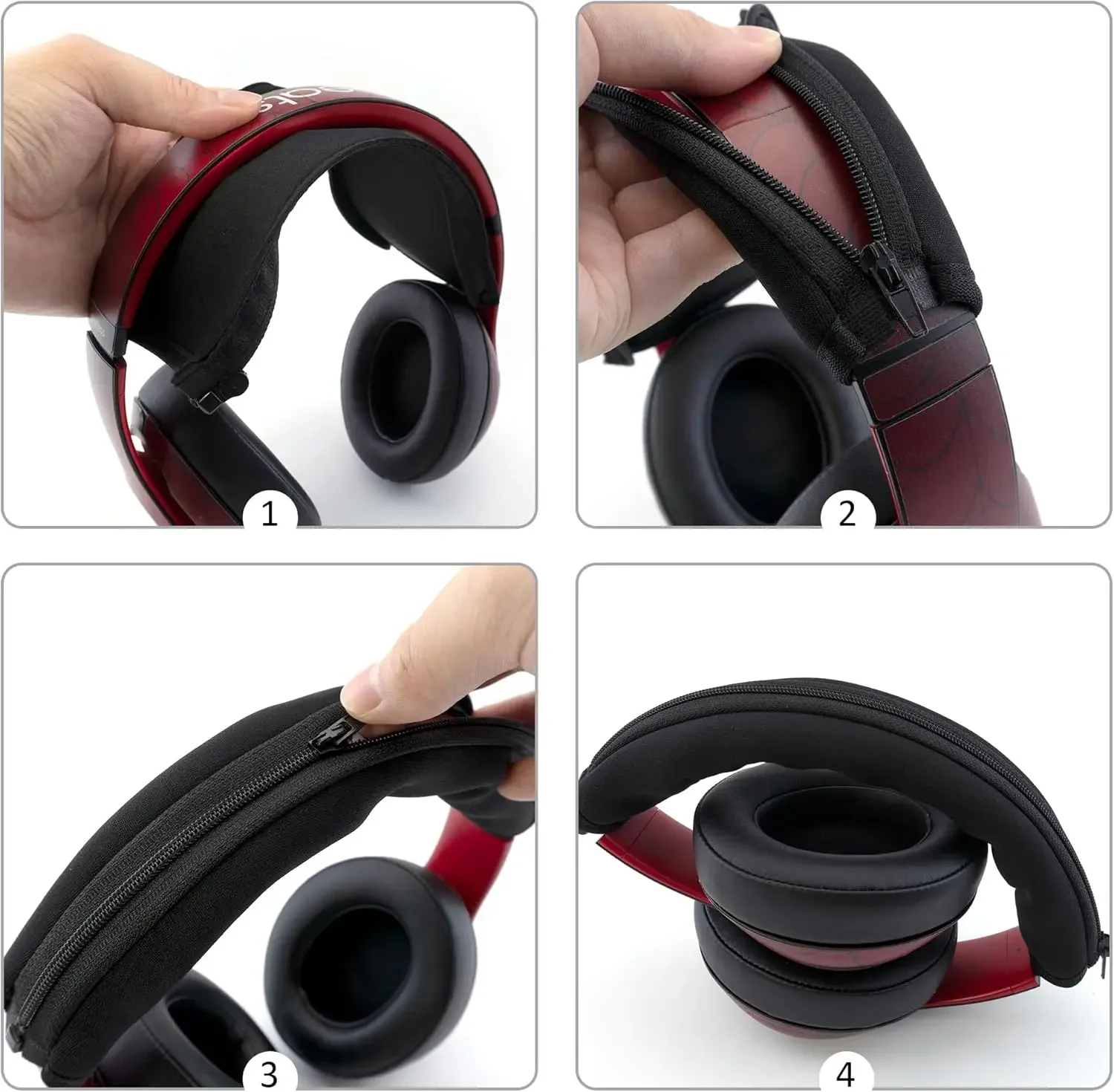 Headphone Protective Headband Cover  for for Audio Technica M50X/M50XBT/M50/M40X ATH M Series Band Sleeve Headphones Bands Cover