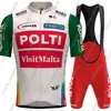 Team Polti Visitmalta 2025 Cycling Jersey Set Mens Italy Kometa Clothing Road Bike Suit Mountain Bicycle Shirt Bib Shorts MTB 2