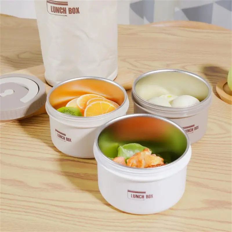 304 Stainless Steel Lunch Box Drinking Cup With Spoon Food Thermal