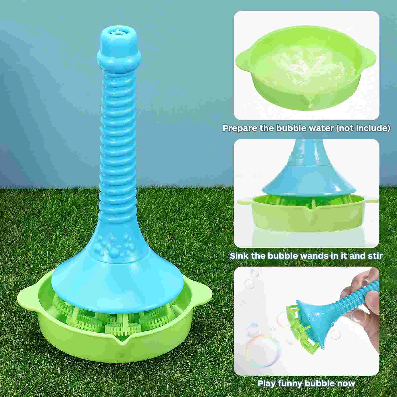Adhesive Tape Toddler Baby Machine Large Children Maker Bubbles and Dipping Tray Blowing Soap Tools 6
