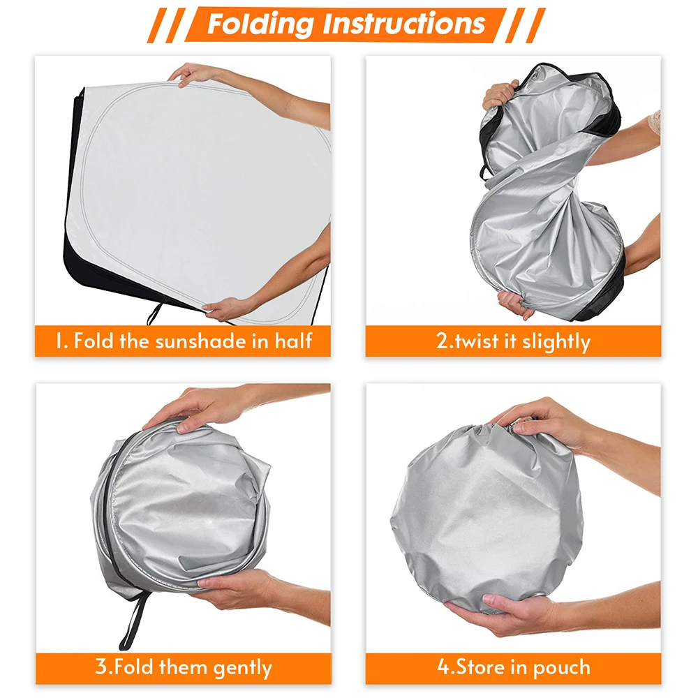Car Windshield Sun Shade Covers For Tesla Model 3 Y Auto Front Window Sunscreen Visor Blocks Sunshade For Toyota RAV4 -