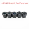 HD Fixed Focus CS Lens 4mm 6mm 8mm 12mm 16mm ,For CCTV Security Webcam Box Camera 1