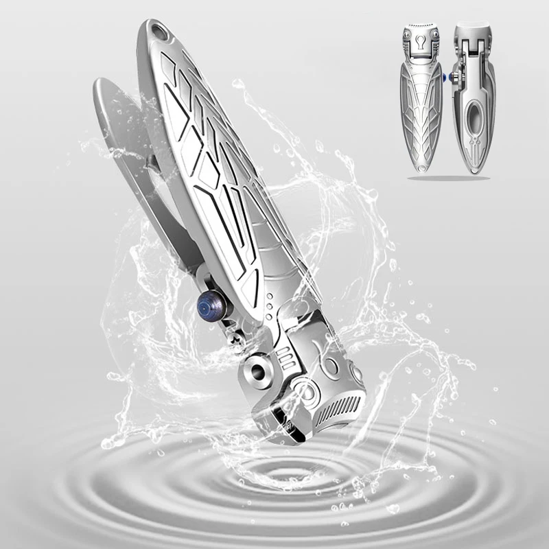 1Pcs Stainless Steel Nail Clippers Large Opening Powder die Cast Nail Clippers Set Decoration Cutter art Tool