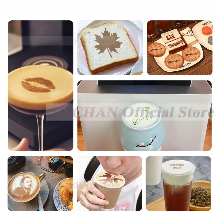 HomeWise Automatic Latte Art Machine Coffee Latte Printer Coffee Printer Pattern Printer Food Surface Printer Caramel 110V-220V 6