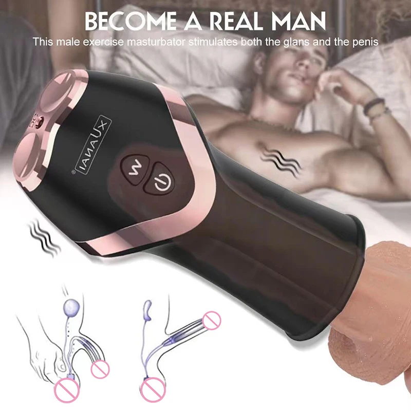 

Ghost Exerciser 12 Speed Vibration Modes Male Masturbator Vibrators Silicone Adult Sex Toys Machine For Men Sexual Products 18+