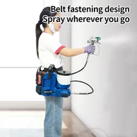 Pistolet à peinture sans fil 21V, pulvérisateur électrique portable haute pression pour peinture murale au latex, idéal pour la maison 6