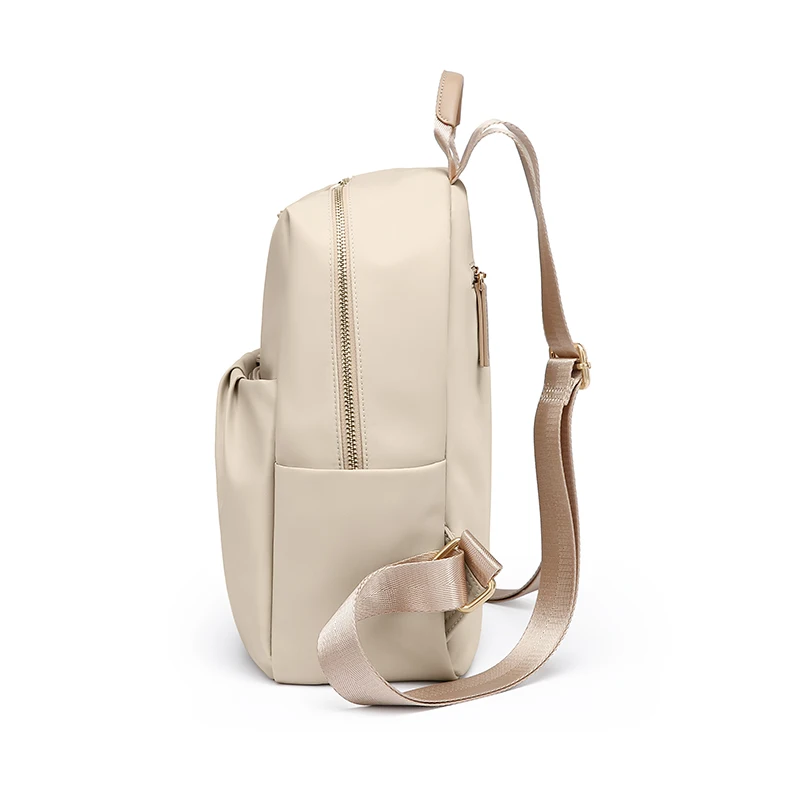 GOLF Cute Backpacks for Women Elegant Ladies Backpack Purse Solid Color Small Back Pack Bags Multi Pockets Aesthetic Female Bag 4