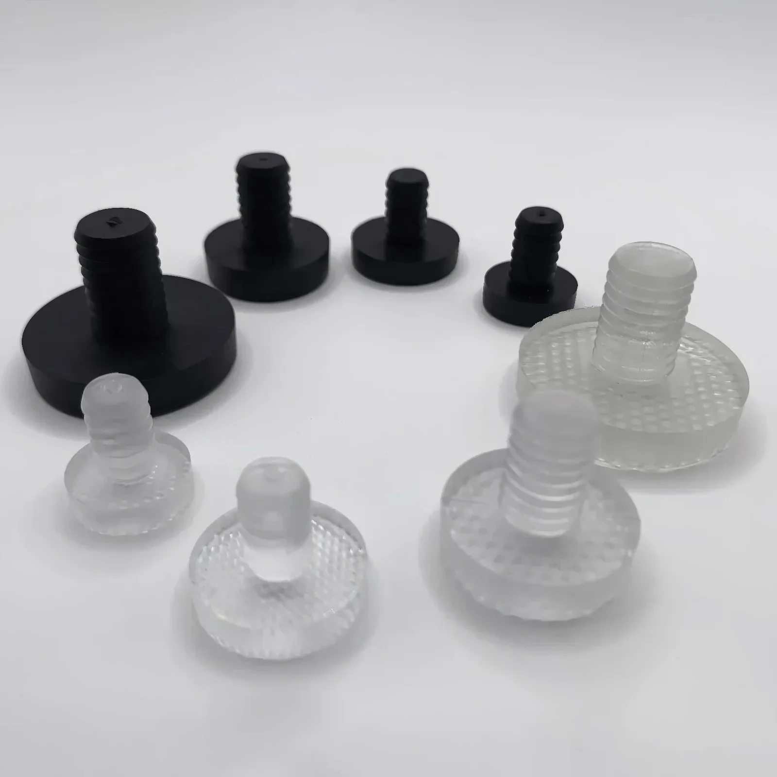 Table Foot Pad 10 or 5Pcs Glass Top Table Furniture Embedded Bumper Rubber Grippers Furniture Hole Plug Cover Push in Floor Protector