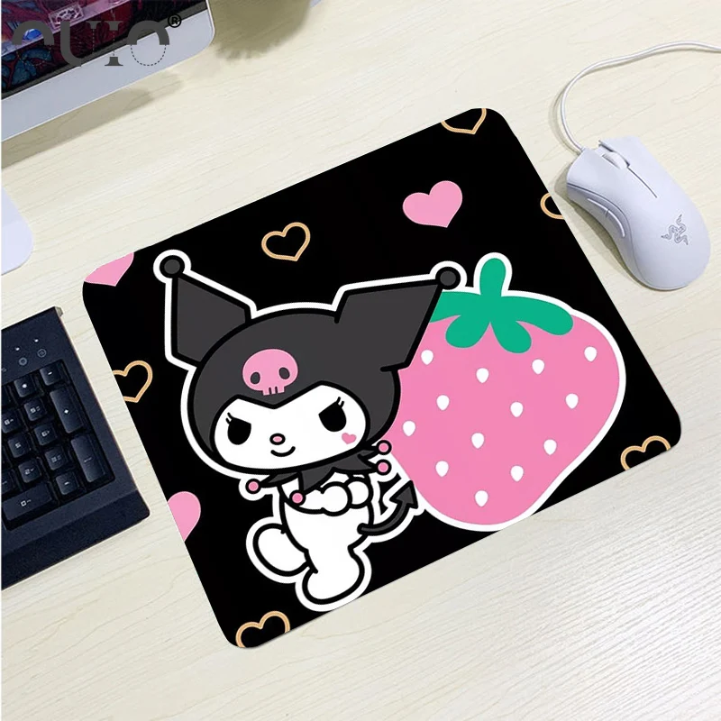 

Kuromies Mouse Carpet Anime Mouse Pad Kawaii Accessories PC Gamer Cabinet Gaming Computer Table Non-slip Mat Mousepad Company