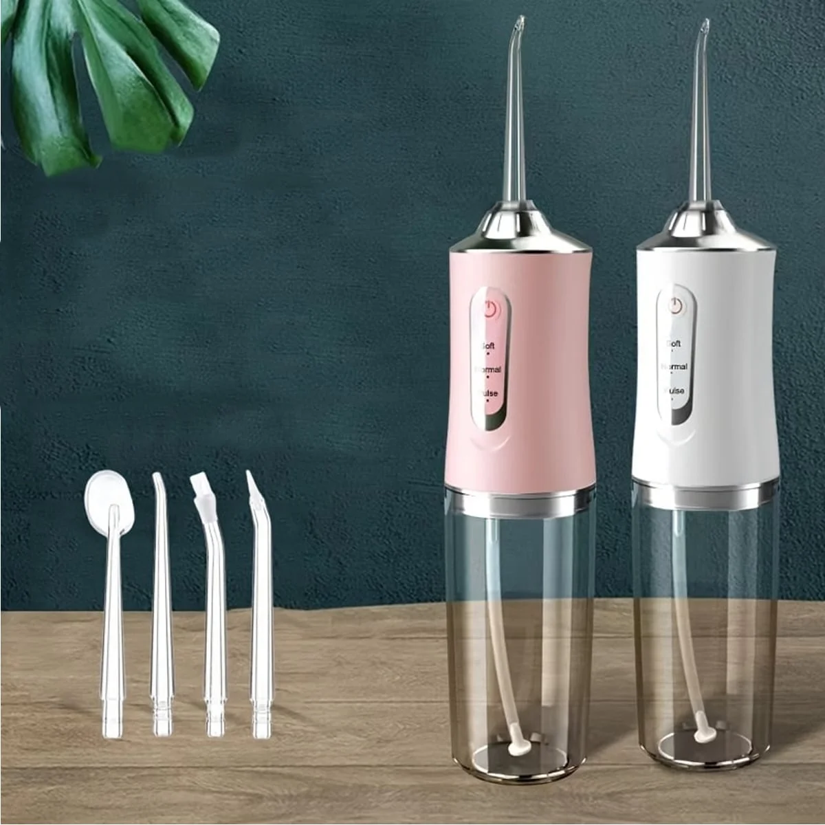 Oral Irrigator Portable Smart Electric Oral Irrigator Water Flosser 4 Jets 3 Modes Rechargeable Dental Cleaner