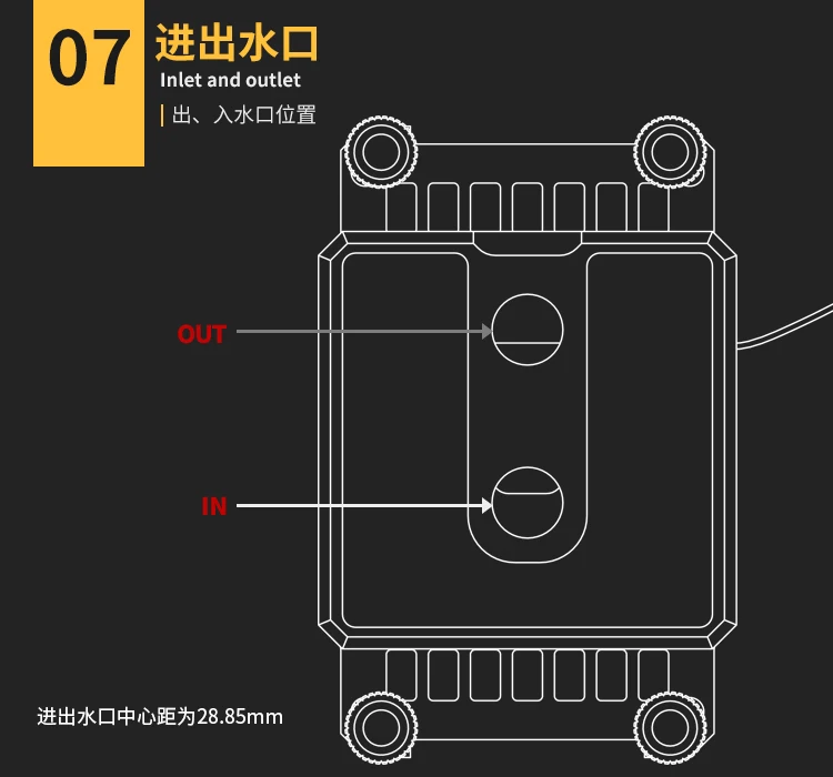 Microaterway do Jato do Bloco de Água da Cpu do Carrinho de Mão para Amd Intel Lga115x 1200 1700 Intelx99 X299 Radiador 5v 3pin Argb Iluminação Sincronização Aura Ventiladores e resfriadores - Imagem 6