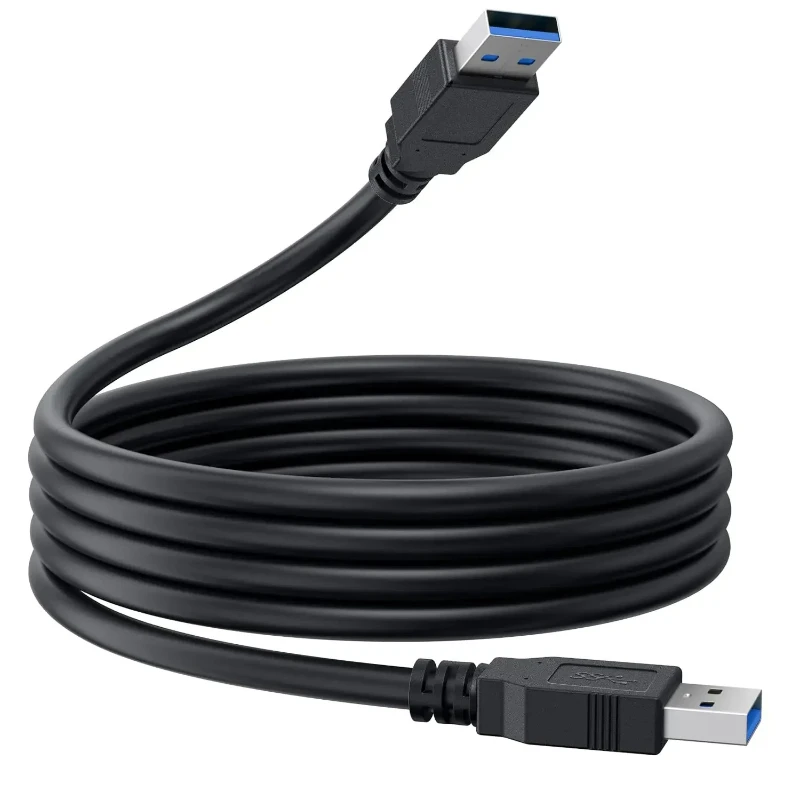 High-Speed USB 3.0 A to A Male Cable with 5Gbps Data Transfer and Shielded Design