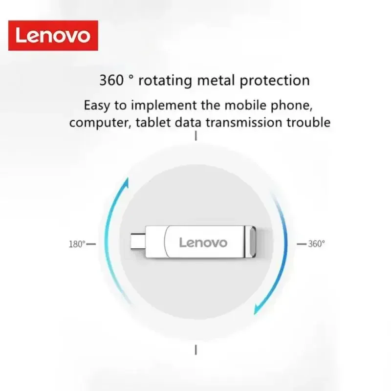Flash drive Lenovo 64TB USB 3.1 High Speed Transfer Metal Waterproof