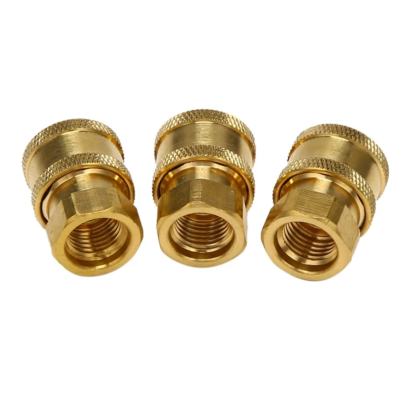 

12 Pack Pressure Washer Coupler, Quick Connect Fittings 1/4 Inch Quick Coupler Female NPT Socket