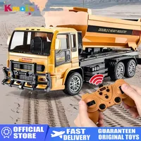 1/24 Rc Tipper Engineering Car Alloy and Plastic Tipping Bucket 2.4G 6CH Remote Control Dump Truck Toys for Boys Children's Gift 1