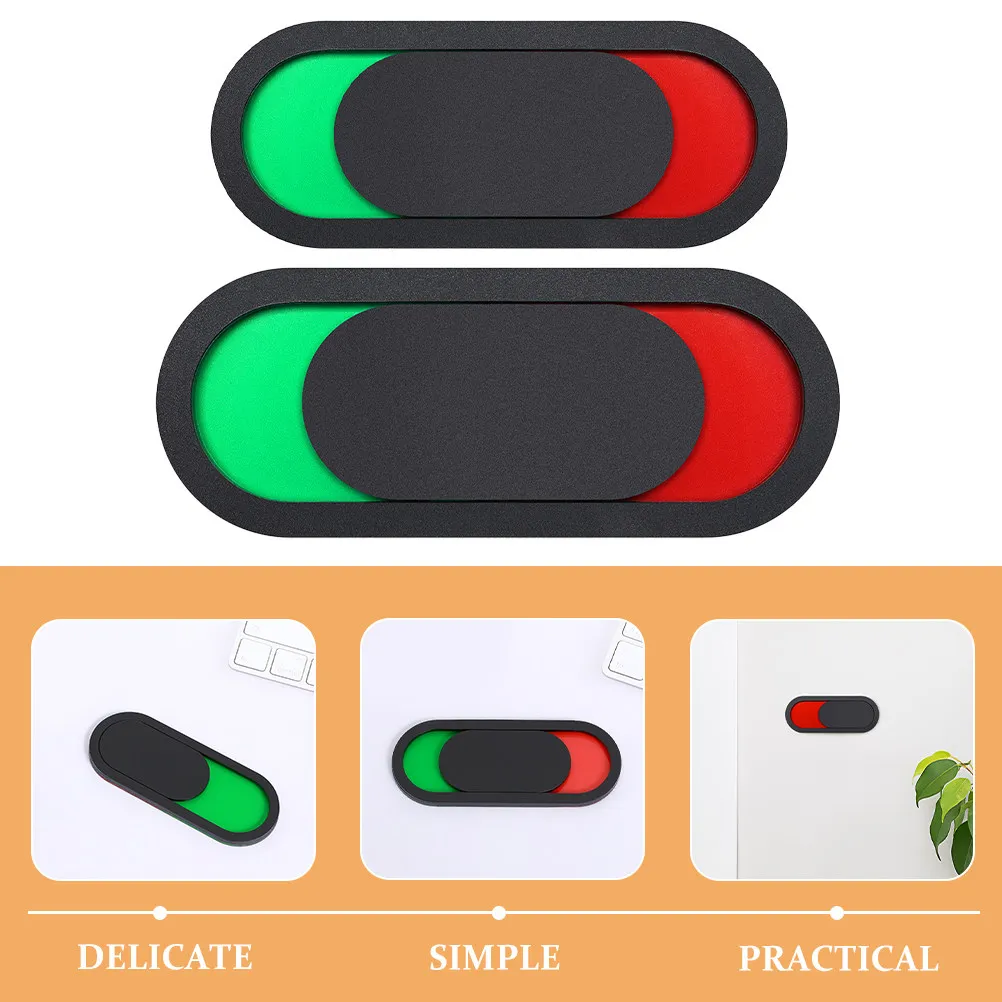 6개입 상업용 및 매장 간판용 아크릴 슬라이드 표시기, 사무실, 화장실, 회의실 문용, 자가 접착식, 사용중 표시