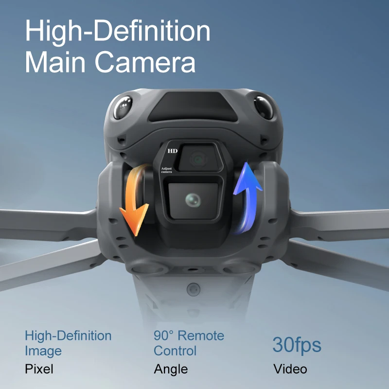 Drone G400 con Telecomando, Schermo da 4.5", GPS, WIFI, FPV, Doppia Fotocamera 4K, Evitamento Ostacoli, Volo Intelligente con Tracciamento e Quadricottero a Traiettoria Preimpostata - immagine 5