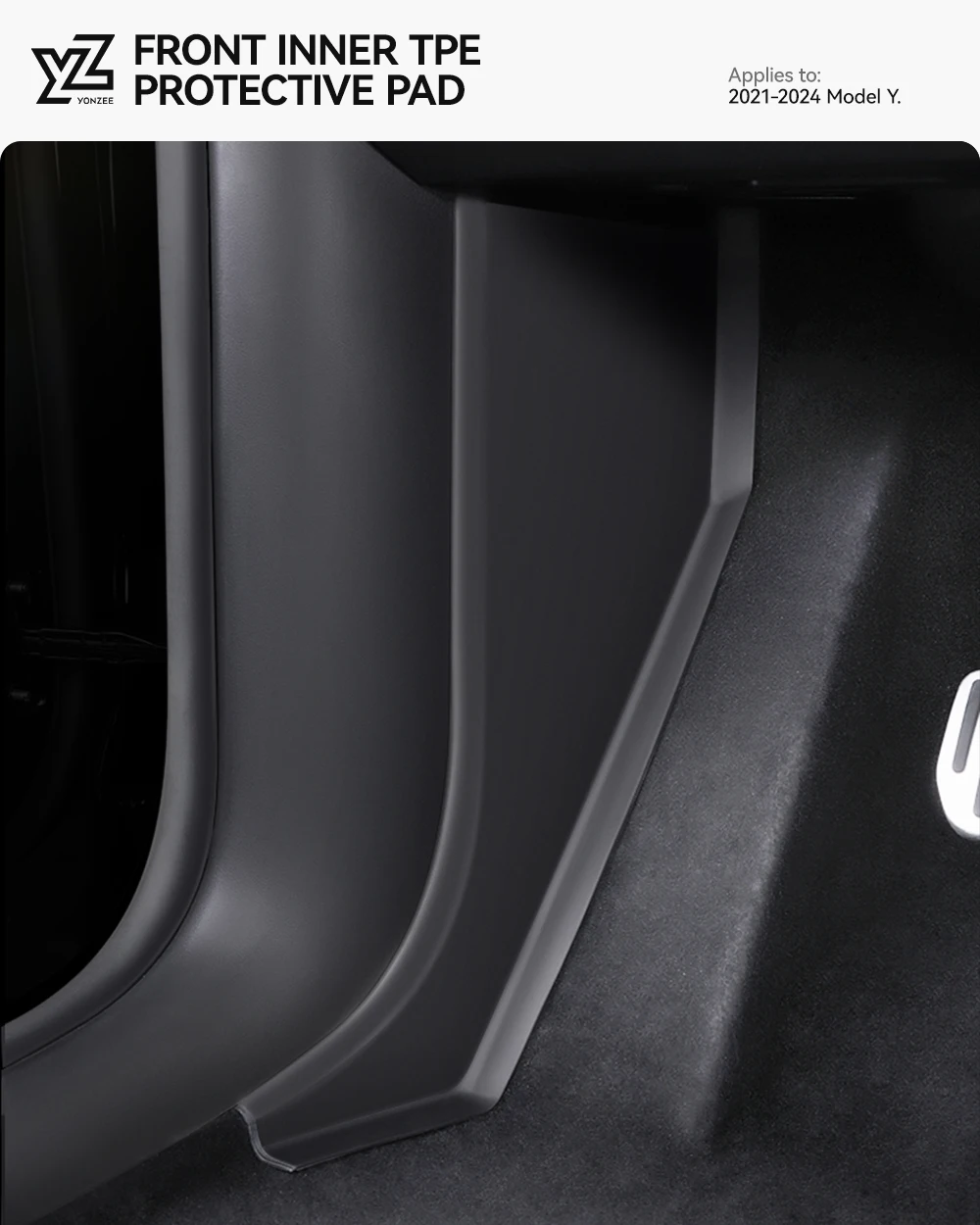 Center Console Side Anti-kick Pads For Tesla Model Y Juniper 2021-2025 Car Fron
