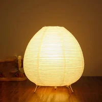 Japanese Lantern Led Table Lamp Living Room Bedroom Bedside Rice Paper Lights Study Homestay Art Creative Decor Table Lights 2