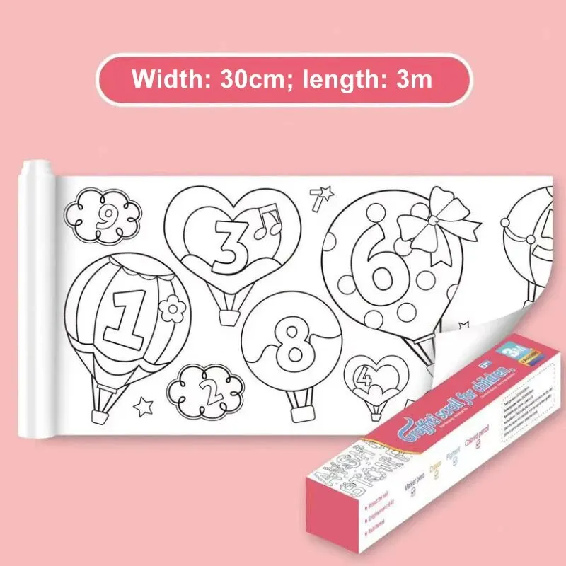 Graffiti Paper Painting 3-meter Long Hand Painted