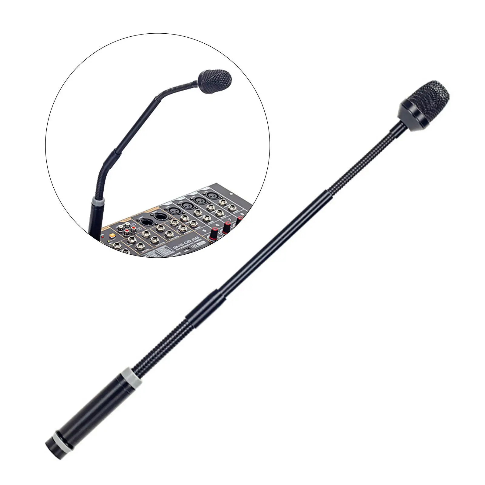 Dynamic Mic Flexible Adjustable Professional Plug and Play Low Noise Mixer Dedicated Disc XLR Mic Dynamic DJ Mic Gooseneck Mic