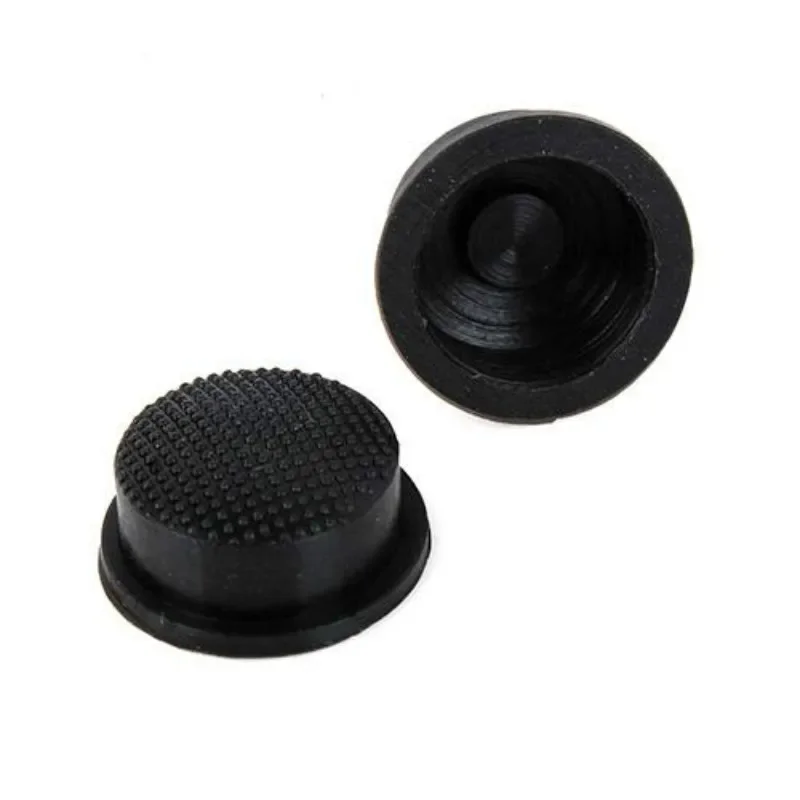 C8 Flashlight Switch Caps Black Waterproof Rubber Pad Button Cap Light 17.6mm Torches Switch Hat Accessories
