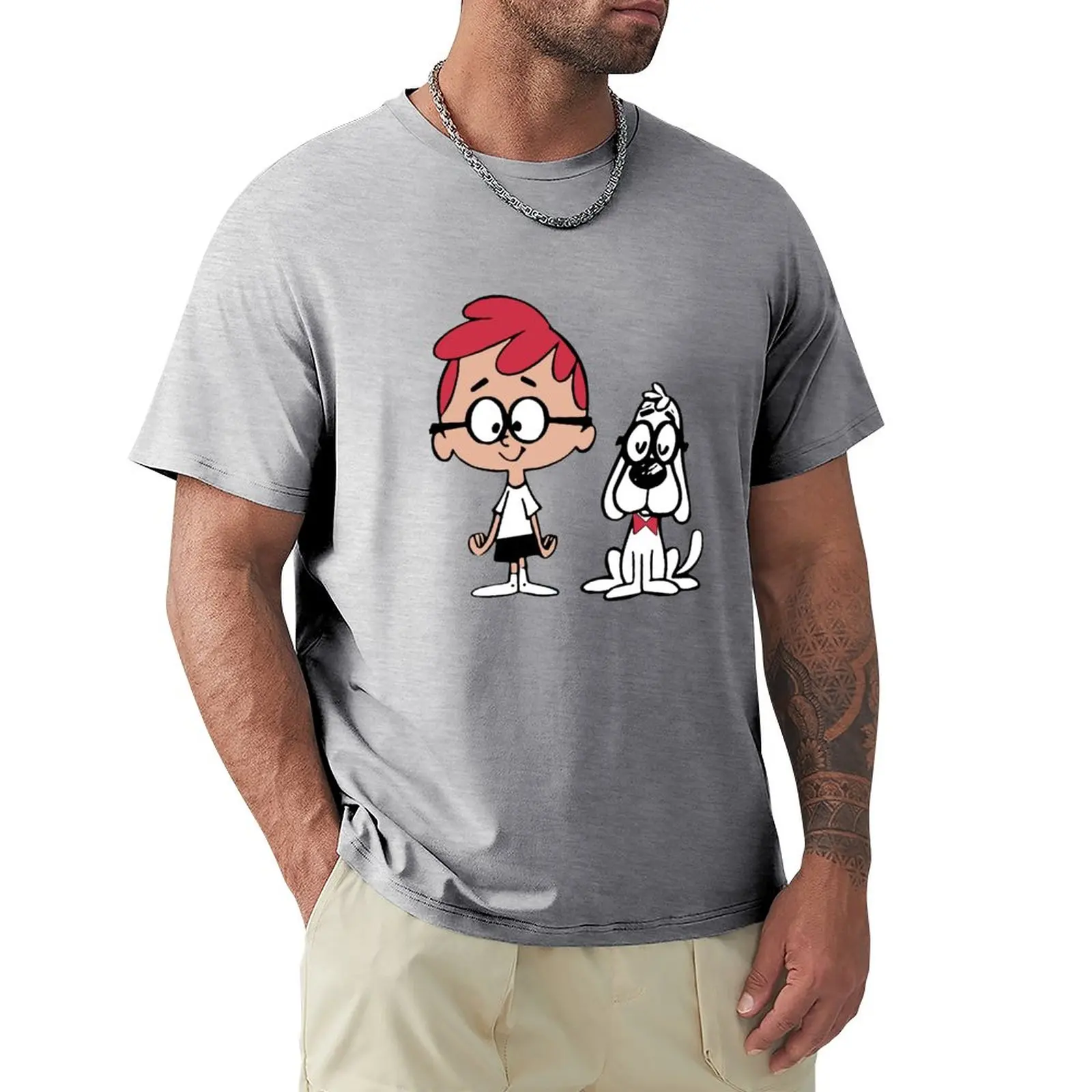 T-Shirt Mr. Peabody E Cresta T-Shirt Vintage Moda Coreana T-Shirt Da Uomo