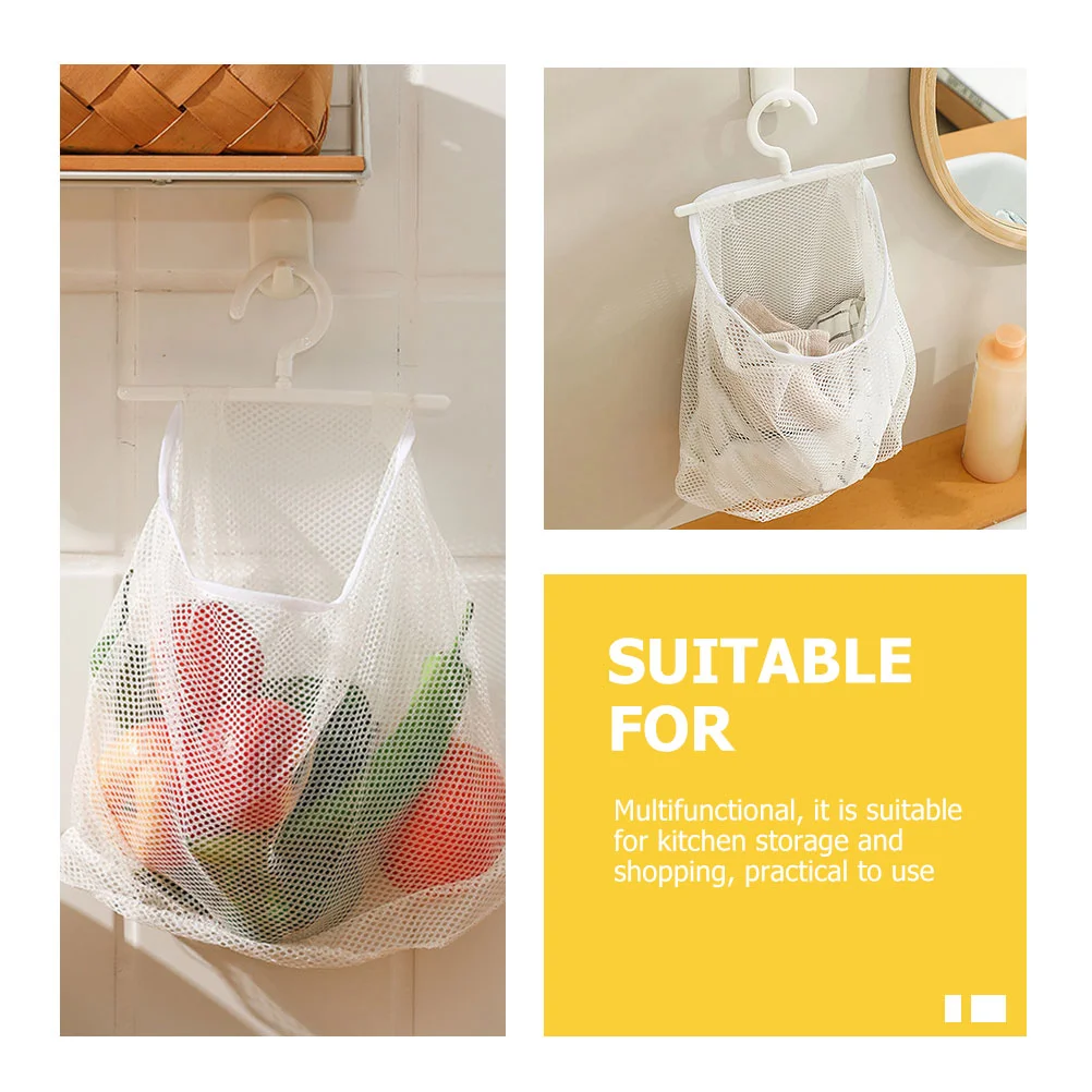 2-Pcs-Storage-Mesh-Bag-Organizer-Bags-Travel-Sundries-Pouch-Breathable-Hanging-Fruits-Vegetables-Hanger-Pp.jpg 2 Db Tároló Hálózsák -Táska Szervező Táskák Utazási Sundries Tasak Lélegző Lógó Gyümölcs Zöldségek Fogas Pp Tartó Konyhai Háló - Image 4